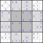 Судоку-бабочка #31 легкий