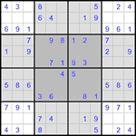 Судоку-бабочка #33 легкий