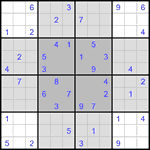 Судоку-бабочка #33 средний