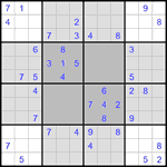 Судоку-бабочка #34 средний