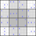 Судоку-бабочка #35 средний