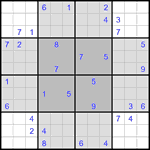 Судоку-бабочка #26 трудный