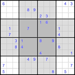 Судоку-бабочка #27 трудный