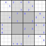 Судоку-бабочка #28 трудный