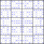Судоку 20х20 #55 легкий