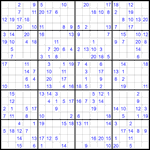 Судоку 20х20 #46 средний