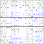 Судоку 20х20 #47 трудный