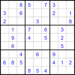 Судоку 9х9 #3151 легкий