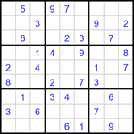 Судоку 9х9 #3156 легкий