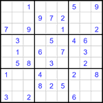 Судоку 9х9 #3157 легкий