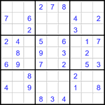 Судоку 9х9 #3158 легкий