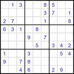 Судоку 9х9 #3160 легкий