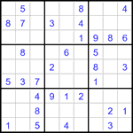 Судоку 9х9 #3161 легкий