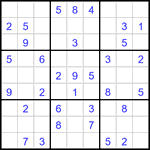 Судоку 9х9 #3162 легкий
