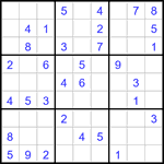 Судоку 9х9 #3163 легкий