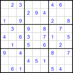 Судоку 9х9 #3165 легкий