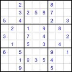 Судоку 9х9 #3166 легкий