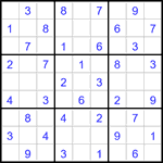 Судоку 9х9 #3167 легкий