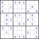 Судоку 9х9 #3169 легкий