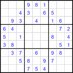 Судоку 9х9 #3171 легкий