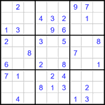 Судоку 9х9 #3172 легкий