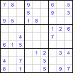 Судоку 9х9 #3174 легкий