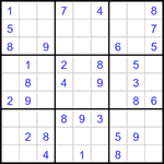 Судоку 9х9 #3176 легкий