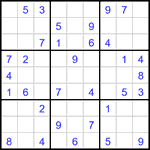 Судоку 9х9 #3180 легкий