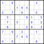 Судоку 9х9 #3181 легкий