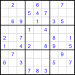 Судоку 9х9 #3183 легкий