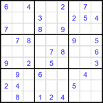 Судоку 9х9 #3184 легкий