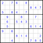 Судоку 9х9 #3186 легкий