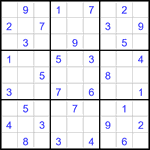 Судоку 9х9 #3187 легкий