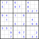 Судоку 9х9 #3188 легкий