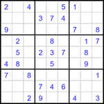 Судоку 9х9 #3189 легкий