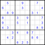 Судоку 9х9 #3191 легкий