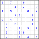 Судоку 9х9 #3193 легкий