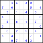 Судоку 9х9 #3195 легкий