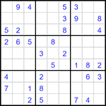 Судоку 9х9 #3196 легкий