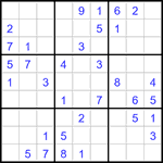 Судоку 9х9 #3197 легкий