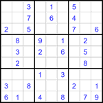 Судоку 9х9 #3198 легкий