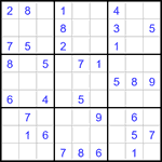 Судоку 9х9 #3199 легкий