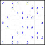 Судоку 9х9 #3200 легкий