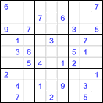 Судоку 9х9 #3125 средний