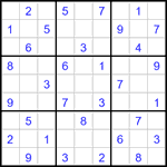 Судоку 9х9 #3127 средний