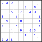 Судоку 9х9 #3132 средний
