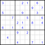 Судоку 9х9 #3134 средний