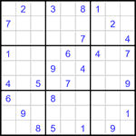 Судоку 9х9 #3137 средний