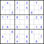 Судоку 9х9 #3141 средний