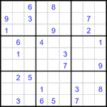 Судоку 9х9 #3145 средний